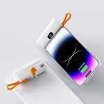 5000mAh Mini Power Bank with Built In Charger For iPhone Samsung