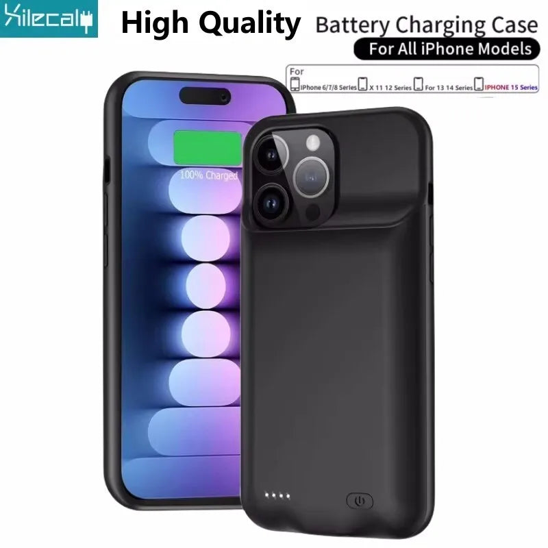 Xilecaly Battery Case For iPhones Mini Power Bank Charging Power Case