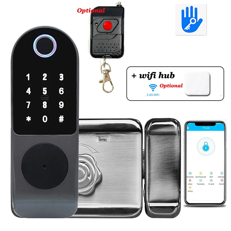 Smart Bluetooth Door Lock with Digital Keypad & Keys